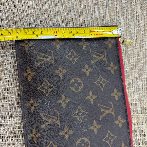 Louis Vuitton Monogram never full Brown and Red pochette - Picture 4 of 14